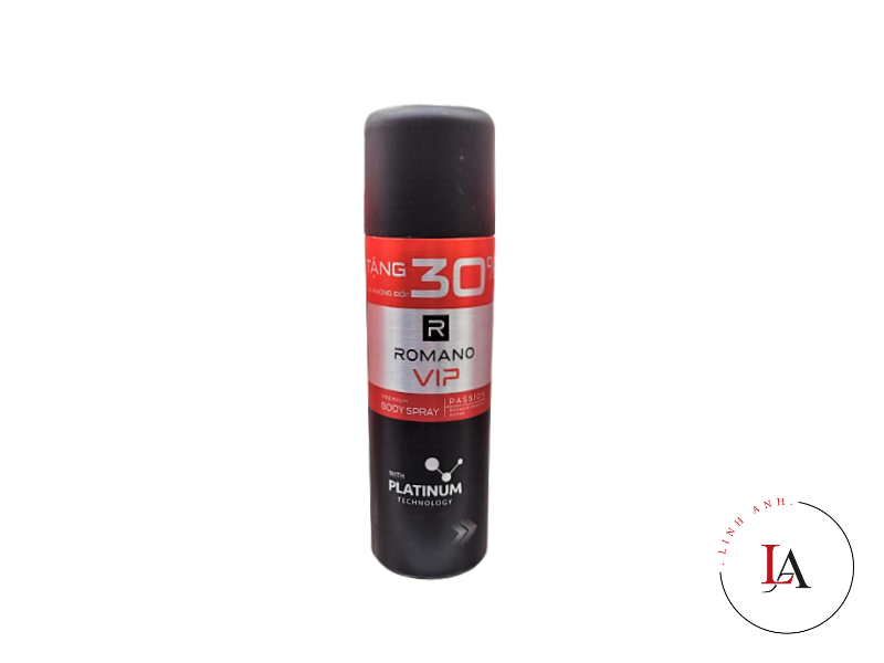 Xịt Toàn Thân Romano 195ml VIP Passion đỏ